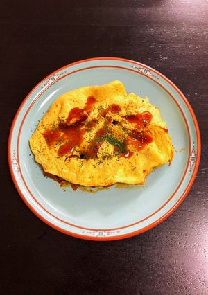 オムライス風ナンコツオムレツ-レシピのメイン写真