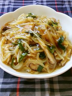 肉野菜炒めからの〜!中華丼♪-レシピのメイン写真