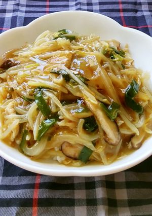 肉野菜炒めからの〜！中華丼♪-レシピのメイン写真