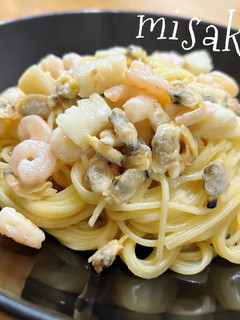 シーフードMIX☆de☆白のパスタ♫-レシピのメイン写真
