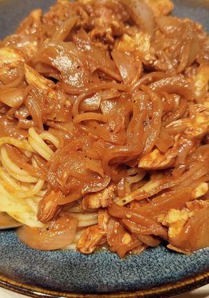 ハッシュドビーフ?風(スパゲッティ)-レシピのメイン写真