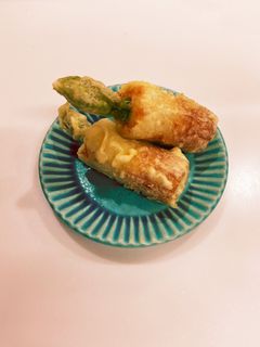 ❁ちくわとアスパラガスの天ぷら❁-レシピのメイン写真