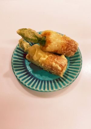 ❁ちくわとアスパラガスの天ぷら❁-レシピのメイン写真