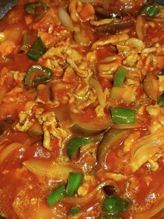 豚肉茄子ピーマン玉葱のトマト煮込み-レシピのメイン写真