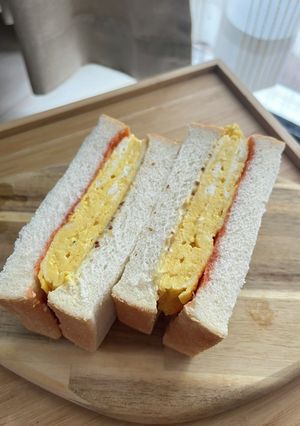 卵２個で厚焼き卵サンド-レシピのメイン写真