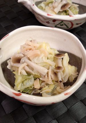 キャベツと干し貝柱の蒸し煮-レシピのメイン写真