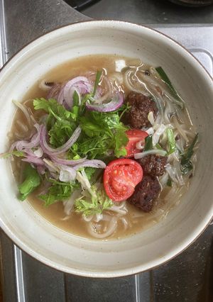 揚げ肉だんごのフォー-レシピのメイン写真