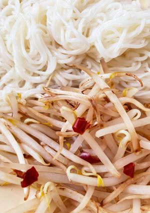 一人暮らし鷹の爪ともやしそうめん-レシピのメイン写真