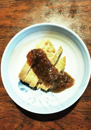 鶏ハム梅合わせ味噌甘だれ掛け-レシピのメイン写真