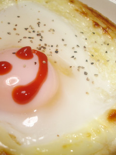【ラピュタのような目玉焼きトーストを簡単に】-レシピのメイン写真