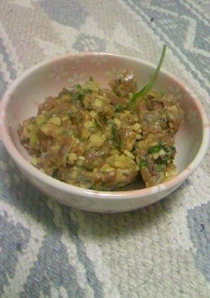 アジの香味野菜味噌たたき（なめろう）-レシピのメイン写真