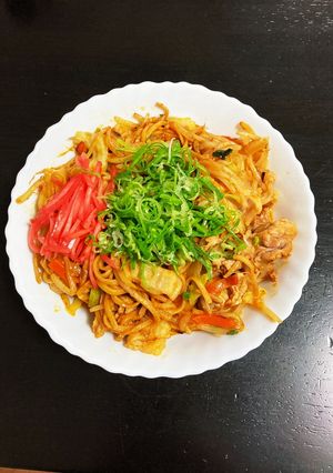 哀愁のホルモン焼きそば-レシピのメイン写真