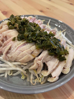ニラだれで食べる茹で鶏-レシピのメイン写真