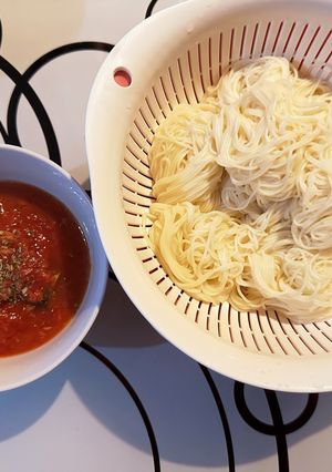 5分くらいで完成!トマトそうめん-レシピのメイン写真