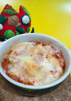 トマトとキムチのチーズ焼き　-レシピのメイン写真