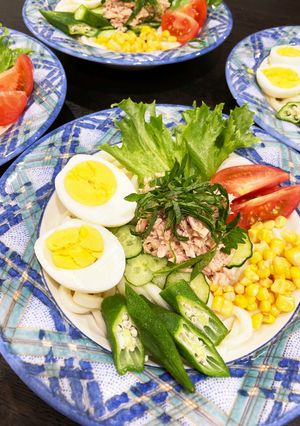 今日のサラダうどん♪-レシピのメイン写真