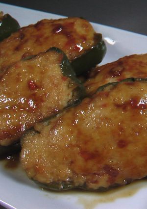 ＊ささみdeピーマン肉詰め照り照り焼き＊-レシピのメイン写真