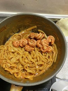 エビのトマトクリームパスタ-レシピのメイン写真