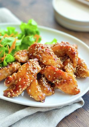 鶏胸肉でもやわらか【甘酢チキン】-レシピのメイン写真