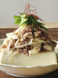 そぼろネギ梅肉ペッパー☆冷奴☆ご飯のお供-レシピのメイン写真