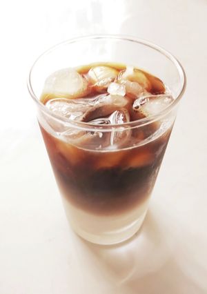 お手軽♪２層のアイスカフェオレ-レシピのメイン写真