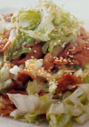 塩揉みキャベツと生姜焼きあえ-レシピのメイン写真