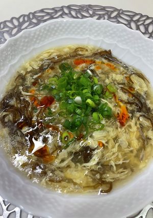 【簡単】もずくと卵の中華スープ-レシピのメイン写真