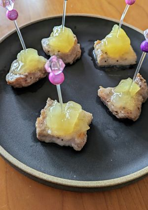 簡単　豚ロースソテー　リンゴわさびソース-レシピのメイン写真