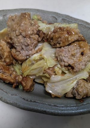 キャベツと豚ひき肉の味噌炒め-レシピのメイン写真