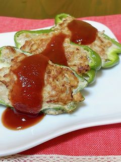 【健康】種ごとピーマン肉詰め-レシピのメイン写真