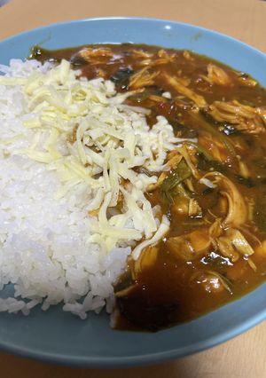 圧力鍋で鶏胸肉のホロホロほうれん草カレー-レシピのメイン写真