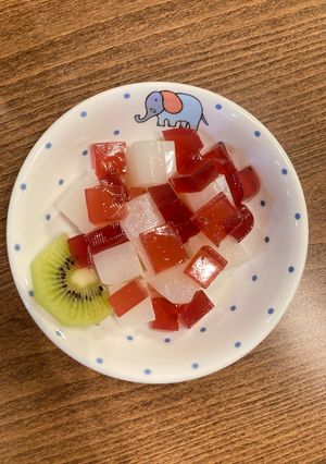 キラキラ♪あじさい寒天-レシピのメイン写真