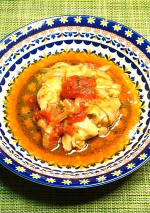 鶏のトマト炒め煮チーズのせ・ワンパン料理-レシピのメイン写真