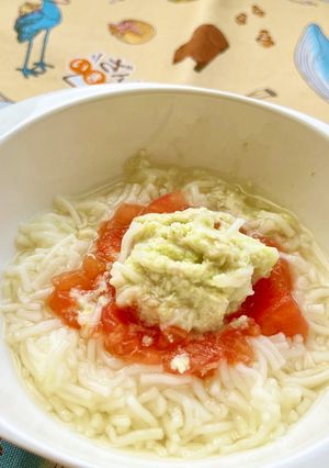 【離乳食】7か月から　ベジタブルそうめん-レシピのメイン写真