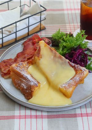 厚切りフレンチトーストとろ～りチーズがけ-レシピのメイン写真