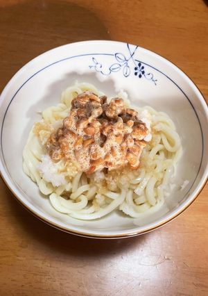 納豆おろしうどん-レシピのメイン写真