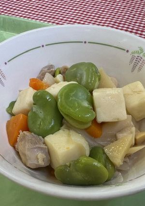 空豆入り豆腐のうま煮-レシピのメイン写真