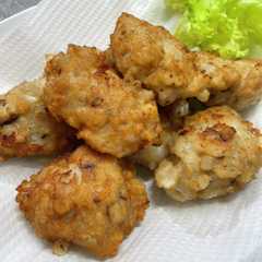 新玉ねぎと鶏ひき肉のつくね揚げ-レシピのメイン写真