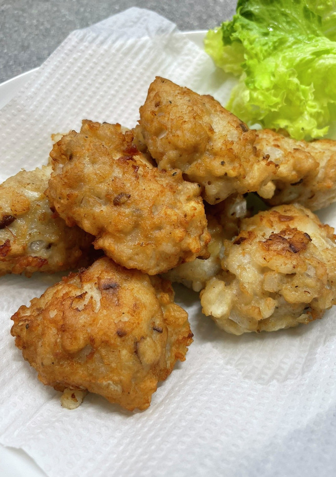 新玉ねぎと鶏ひき肉のつくね揚げ-レシピのメイン写真