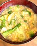 チンゲン菜と卵のとろみスープ