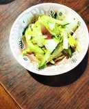 白菜と胡瓜と茗荷の即席浅漬け