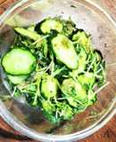 野菜の梅味噌甘だれ和えサラダ