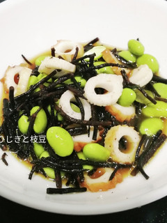 暑い日に是非、ひじきと枝豆のわさび和え-レシピのメイン写真