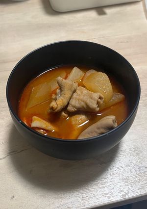 簡単ピリ辛もつ煮-レシピのメイン写真