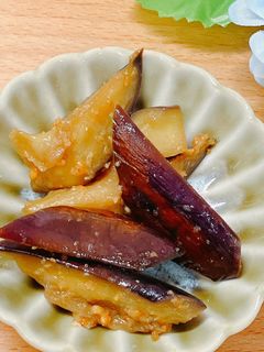 超簡単☆茄子の焼肉タレ&ゴマ炒め-レシピのメイン写真