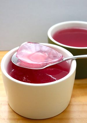 美味★ぷるぷるっ♪赤じそジュースゼリー-レシピのメイン写真