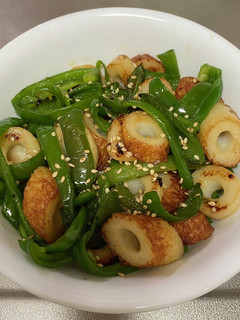 ピーマンとちくわの炒め物-レシピのメイン写真