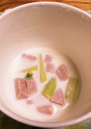 【幼児食】ジャガイモとアスパラのスープ-レシピのメイン写真