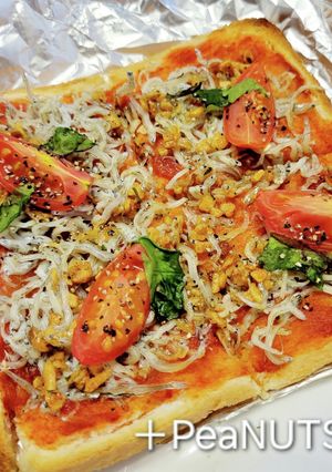 食パンdeチチニエッリ‪‪✿しらすのピザ-レシピのメイン写真