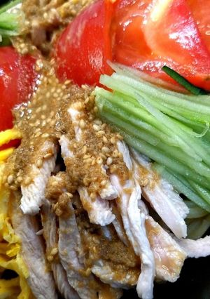 冷やし中華 ごまだれ★動画あり★-レシピのメイン写真